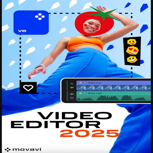 Movavi Video Editor Plus 2025 software  – lifetime activation key digital download