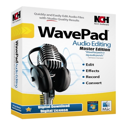WavePad Audio Editing Masters Edition Lifetime Digital Download