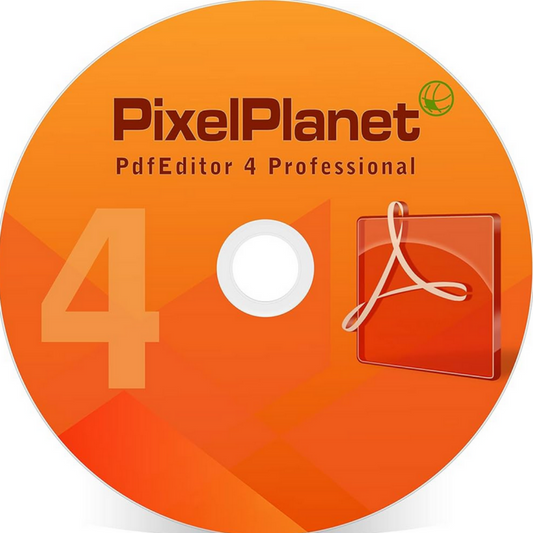 PixelPlanet PdfEditor 4 Professional software box – lifetime digital license download